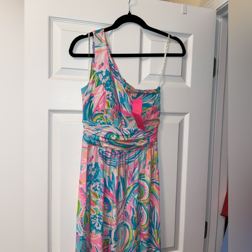 Lilly Pulitzer One Shoulder Dress - Picture 4 of 7